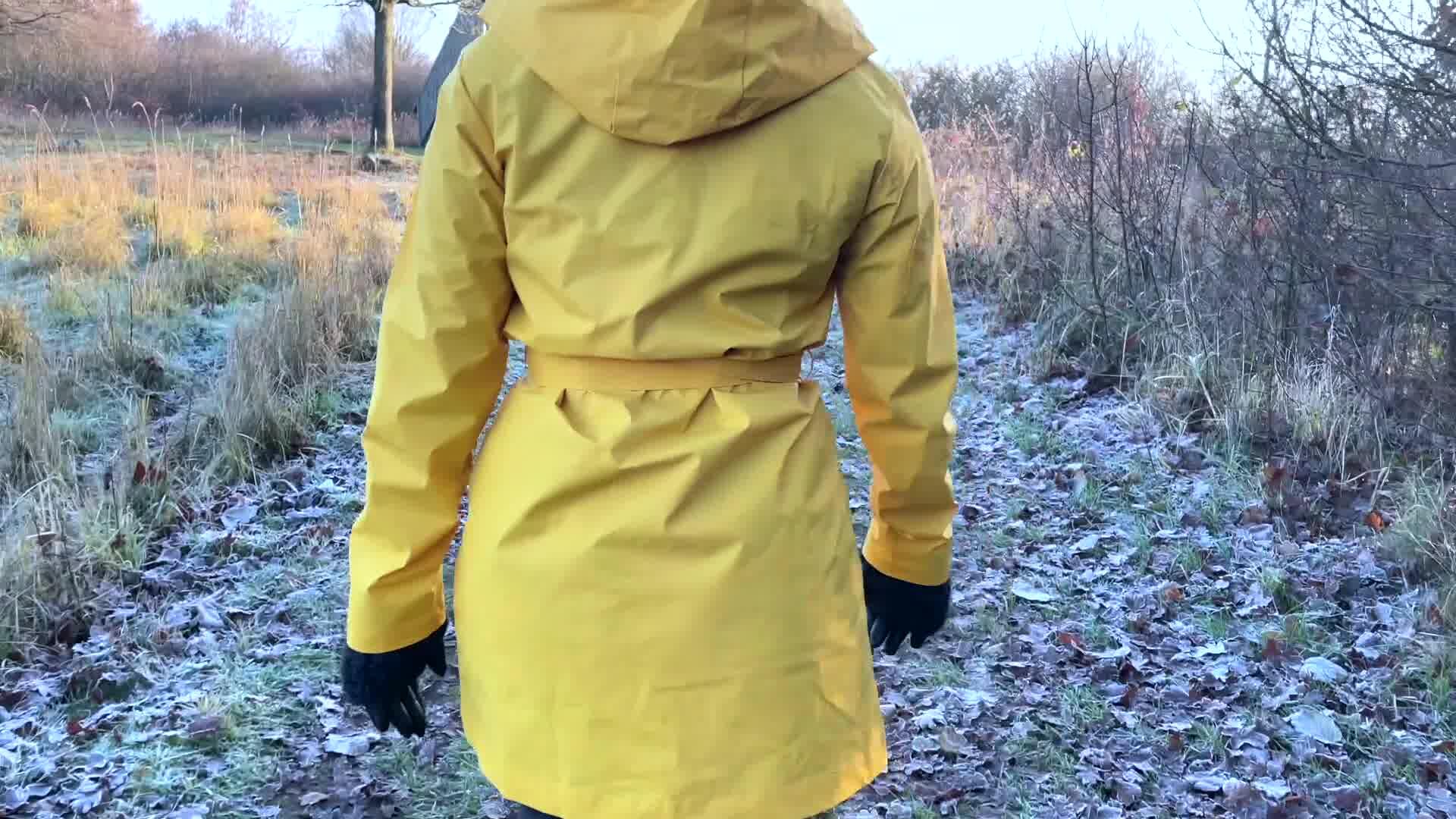 belted raincoat